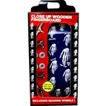 close up fingerboard skull hand mosaic