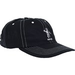 dancer cap baseball polo da hat og ogo (black/white stitch)