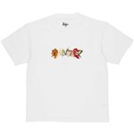 dancer tee shirt dying flowers (white)