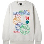 dc sweatshirt butter goods crew world (snow heather)
