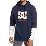 dc sweatshirt hood wepma (black iris/snow white)