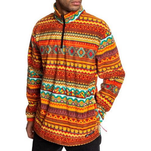 Download dc sweatshirt polar mock neck quarter zip tfunk (orange ...