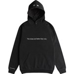 dc sweatshirt rave hood (black)