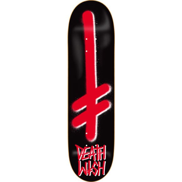 deathwish board gang logo team (black/red) 8