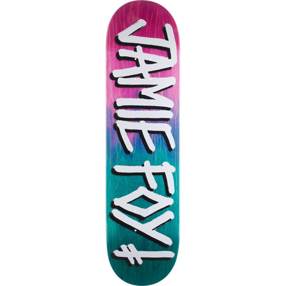 deathwish board gang name jamie foy (pink/teal) 8.125