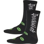 deathwish socks roll the dice (black)