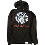 diamond sweatshirt hood dispersion (black)