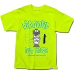 diamond tee shirt nut house (safety green)