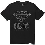 diamond tee shirt ac/dc back in black (black)