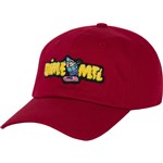 dime cap baseball polo crayon chenille low pro (dark red)