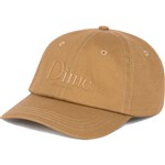 dime cap baseball polo dad hat classic silicone logo (gold)
