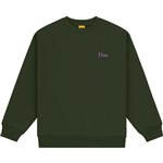 dime sweatshirt crew classic small logo (forest green)