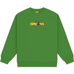 dime sweatshirt crew crayon chenille (green)