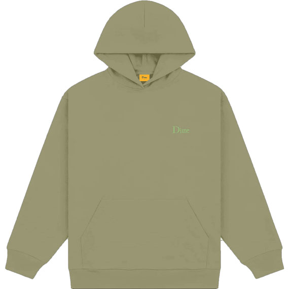 dime sweatshirt hood classic small logo (army green)