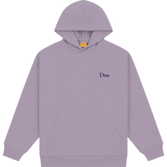 dime sweatshirt hood classic small logo (plum grey)