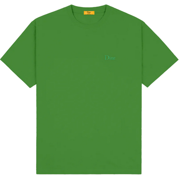 dime tee shirt classic small logo (green)