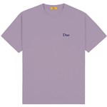 dime tee shirt classic small logo (plum gray)