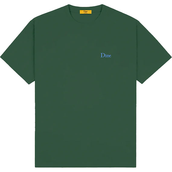 dime tee shirt classic small logo (rainforest)
