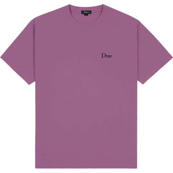 dime tee shirt classic small logo (violet)