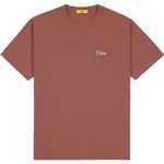 dime tee shirt classic small logo (washed maroon)