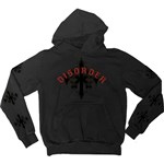 disorder sweatshirt hood glitchpop (vintage black)