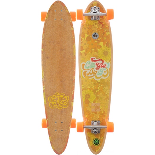 dusters longboard dig it (bamboo orange) 40x9