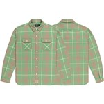 element shirt polo ralph lauren flannel ls (green/grey/yellow)
