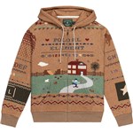 element sweater polo ralph lauren hooded zip (brown/multi)