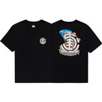 element tee shirt kids icon island (flint black)