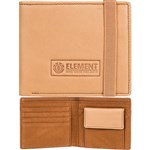 element wallet leather strapper (brown)