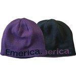 emerica beanie pure (deep purple) reversible