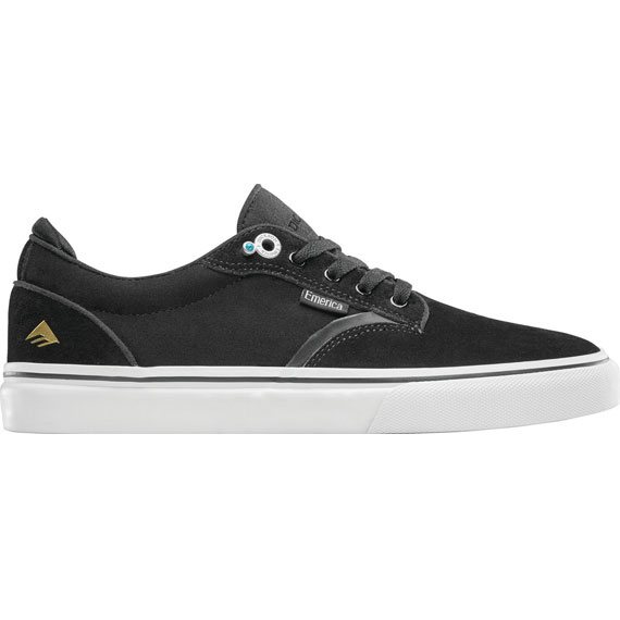 emerica shoes dickson (black/white/gold) jon dickson