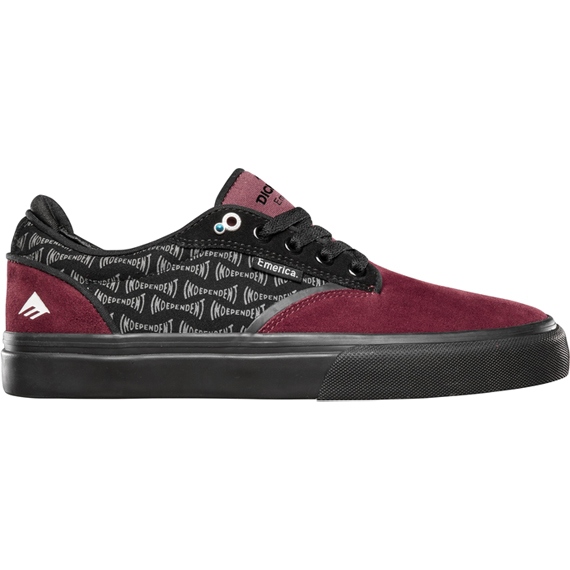 emerica shoes independent dickson (red/black)
