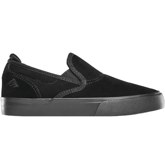 emerica shoes kids wino g6 slip-on (black/black)