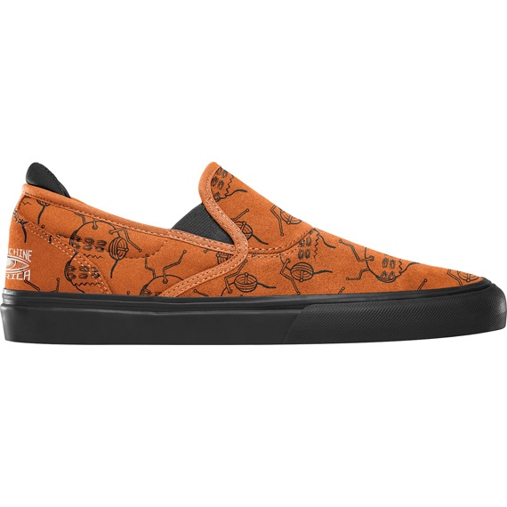 emerica shoes toy machine wino g6 slip-on (burnt orange)