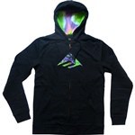 emerica sweatshirt hooded zip triangle fill (black)