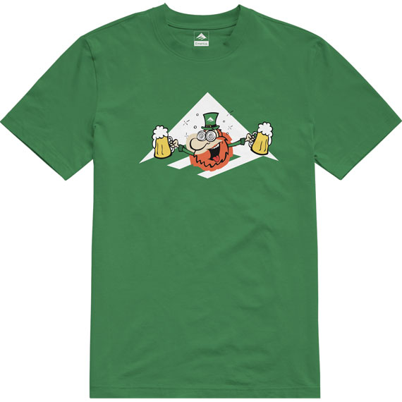emerica tee shirt leprechaun triangle (kelly green)
