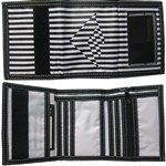 emerica wallet tri-fold division (black/white)