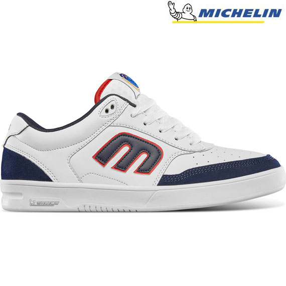 etnies shoes aurelien michelin xlt (white/navy/red)
