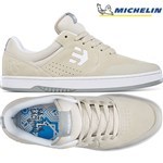 etnies shoes marana (warm grey) white spot nassim lachhab