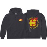 etnies sweatshirt santa cruz kids hood flame (black)