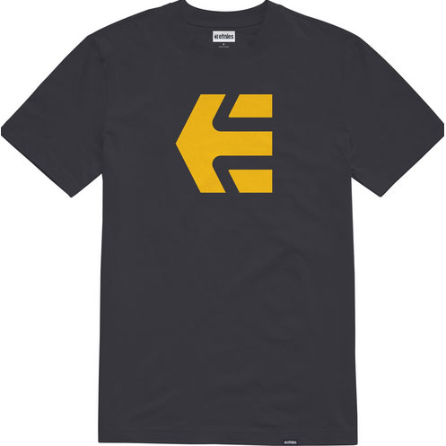 etnies tee shirt kids icon (black/yellow)