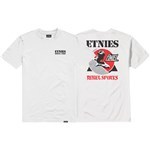 etnies tee shirt rebel sports (white)