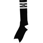 foundation socks tall 3 stripe (black)