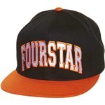 fourstar cap starter snapback arched (black/orange)