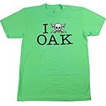 fourstar tee shirt city love oak (neon green)