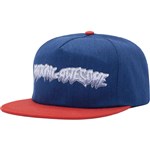 fucking awesome cap snapback chrome (navy/red)