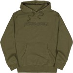fucking awesome sweatshirt hood outline stamp (olive)
