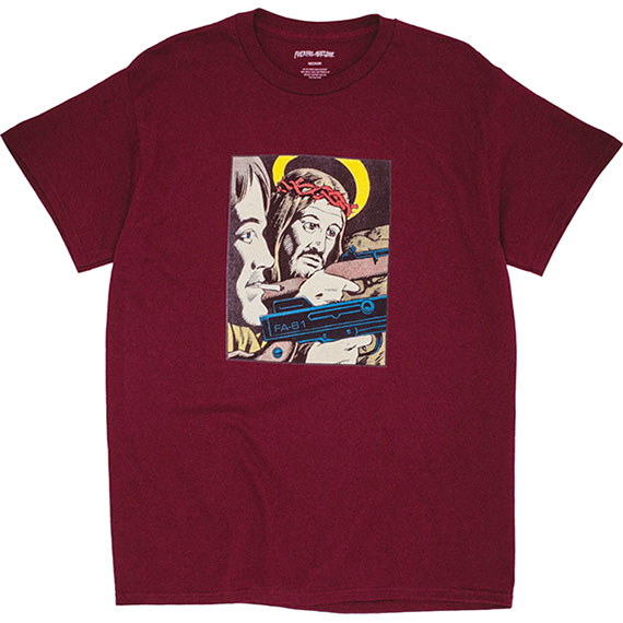 fucking awesome tee shirt holy war (maroon)