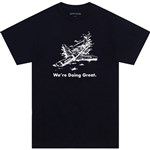 fucking awesome tee shirt we're doing great (black)